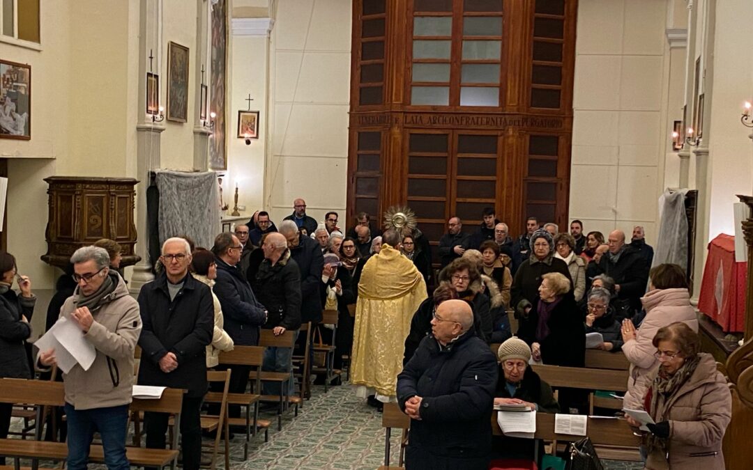 Celebrate le quarantore in Chiesa